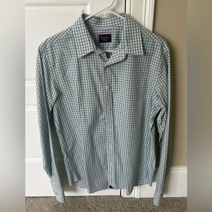 UNTUCKit Blue and Green Plaid Shirt - Men’s Medium